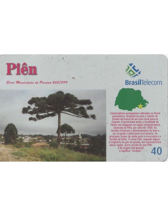 SERIE MUNICIPIOS DO PARANA 265 DE 399 - PIEN