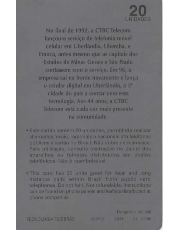 CTBC - SERIE PIONEIRISMO DA CTBC TELECOM