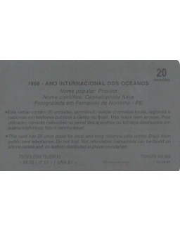 ANO INTERNACIONAL DOS OCEANOS - 1998 - PIRAUNA
