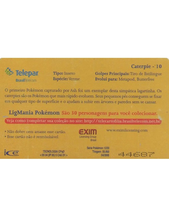 LIGMANIA POKEMON 13/30 - CATERPIE