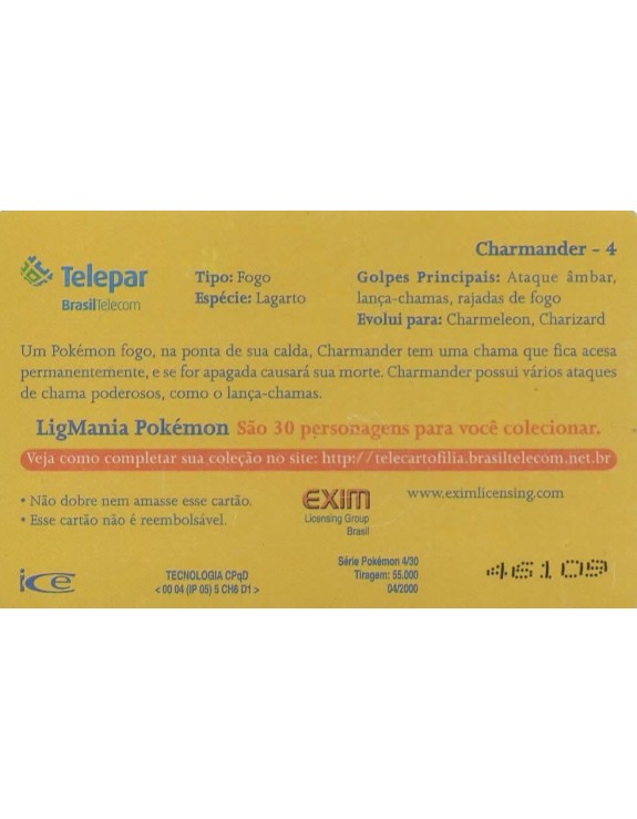 LIGMANIA POKEMON 04/30 - CHARMANDER