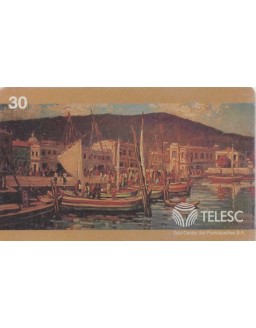 MUSEU DE ARTE DE SANTA CATARINA - PORTO DE LAGUNA - OLEO SOBRE A TELA - TELESC