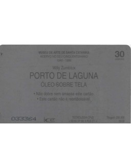 MUSEU DE ARTE DE SANTA CATARINA - PORTO DE LAGUNA - OLEO SOBRE A TELA - TELESC