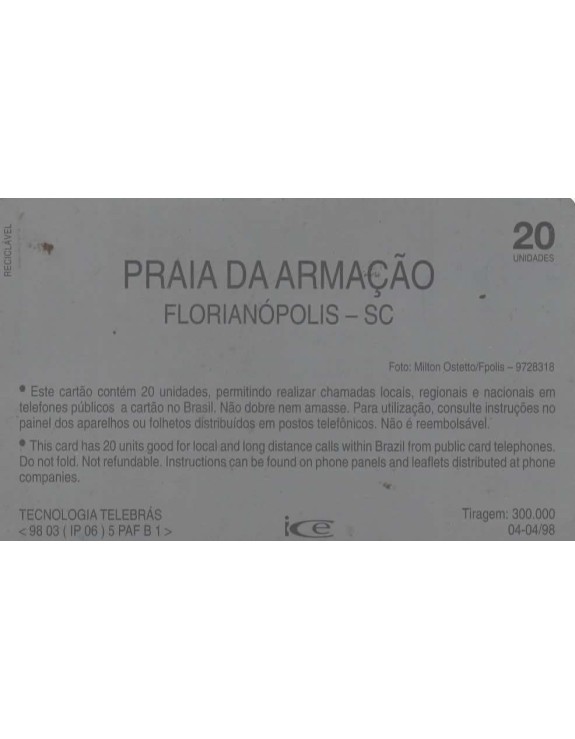 PRAIA DA ARMAÇÃO - FLORIANOPOLIS -SC - TELESC