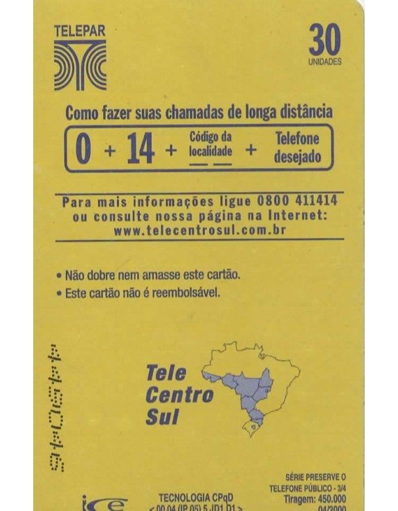 SERIE PRESERVE O TELEFONE PUBLICO - 03/04