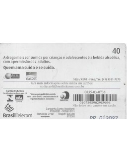 CAMPANHA CONTRA ALCOOLISMO - PREVIDA