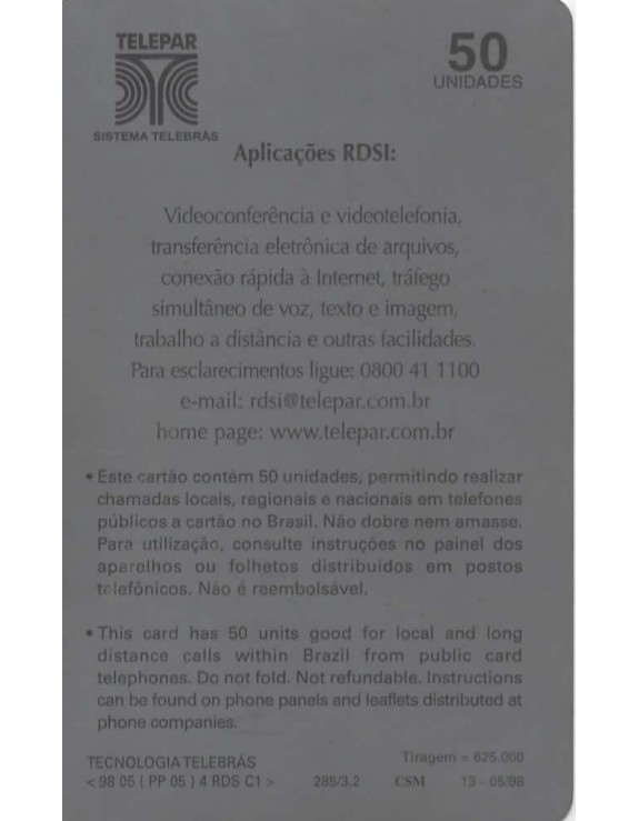 TELEPAR - RDSI - REDE DIGITAL DE SERVIÇOS INTEGRADOS