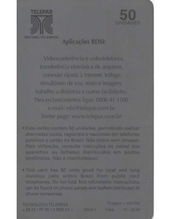 TELEPAR - RDSI - REDE DIGITAL DE SERVIÇOS INTEGRADOS