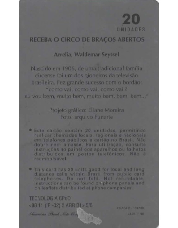 TELERJ - RECEBA O CIRCO DE BRAÇOS ABERTOS