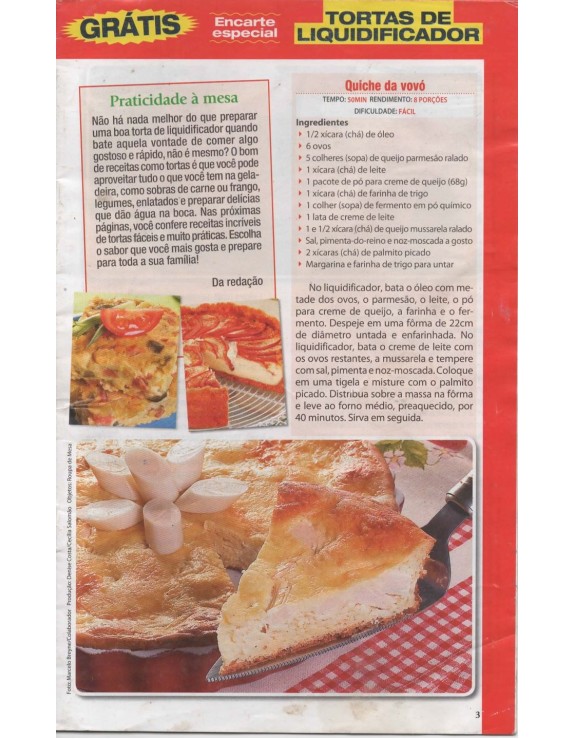 RECEITAS TORTAS DE LIQUIDIFICADOR
