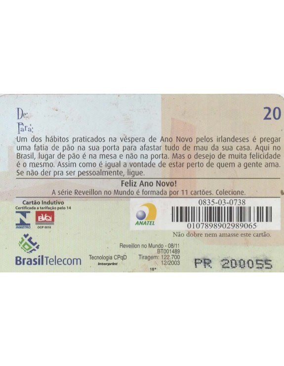 REVEILLON NO MUNDO 08/11 2003