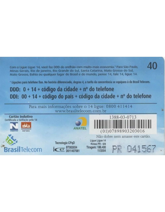 LIGUE LIGUE 14 ROTAS PR 06/08