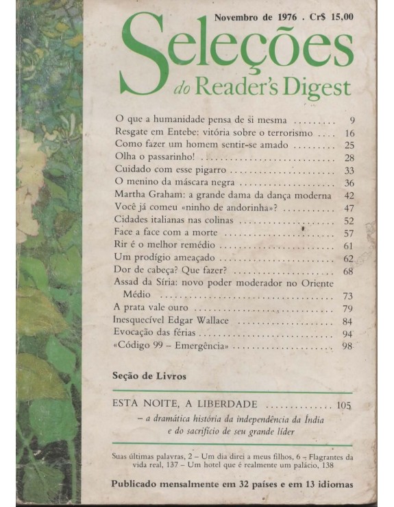 SELEÇOES ANO 1976 MES 11 NOVEMBRO