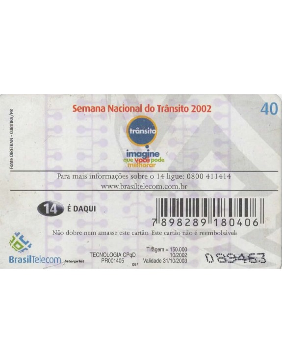 SEMANA NACIONAL DO TRANSITO 2002