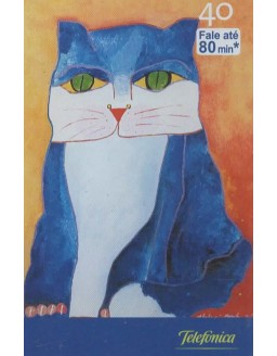 SERIE ALDEMIR MARTINS 01 DE 04 GATO AZUL 
