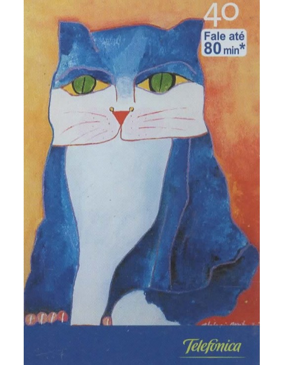 SERIE ALDEMIR MARTINS 01 DE 04 GATO AZUL 