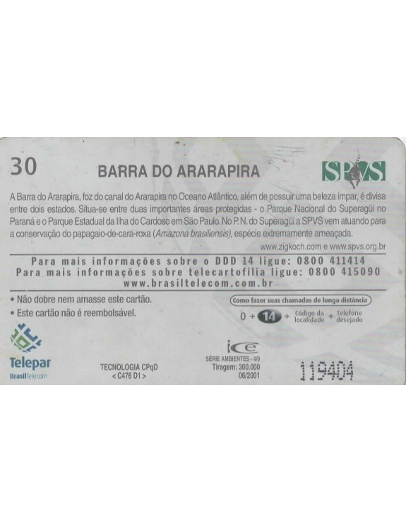SERIE AMBIENTES 04/09 - BARRA DO ARARAPIRA