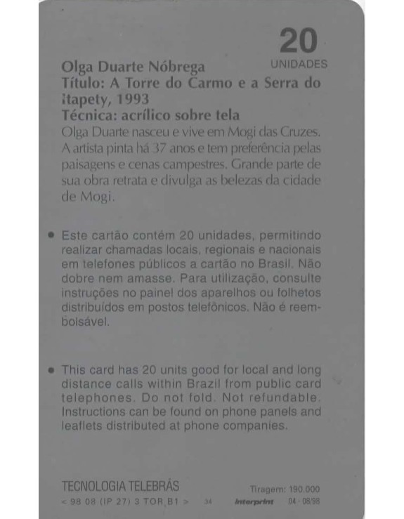 CTBC - SERIE ARTE NO ALTO TIETE