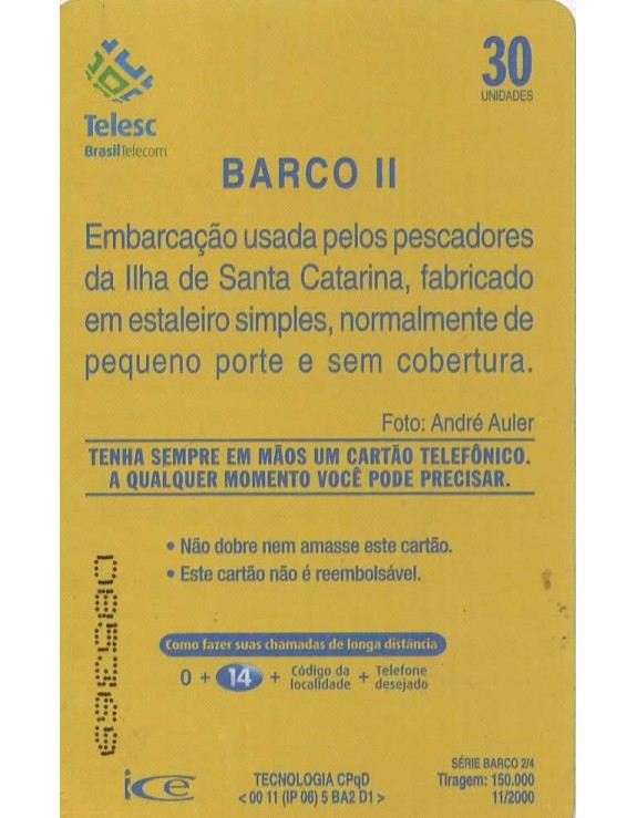 SERIE BARCO 02/04 - BARCO II - TELESC