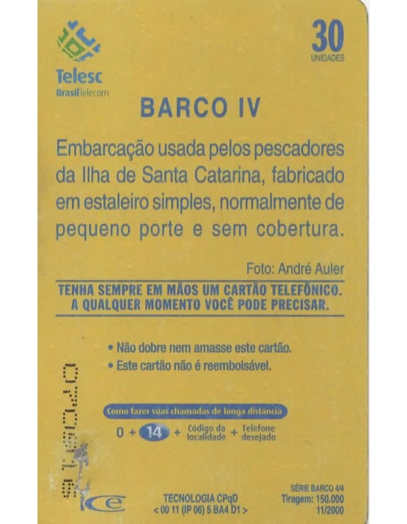 SERIE BARCO 04/04 - BARCO IV - TELESC