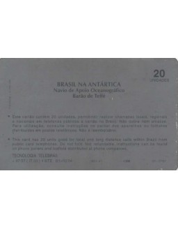 SERIE BRASIL NA ANTARTICA - NAVIO DE APOIO OCEANOGRAFICO BARAO DE TEIFE