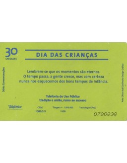 SERIE COMEMORAÇOES - DIA DAS CRIANÇAS 12 DE OUTUBRO - TELEFONICA