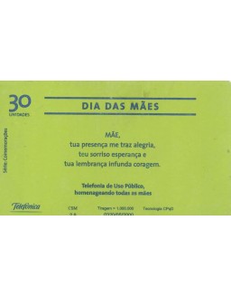 SERIE COMEMORAÇOES - DIA DAS MAES - TELEFONICA