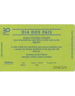 SERIE COMEMORAÇOES - DIA DOS PAIS - TELEFONICA