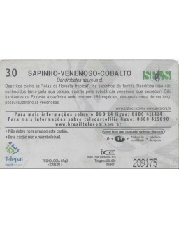 SERIE CURIOSIDADES 03/10 - SAPINHO VENENOSO COBALTO