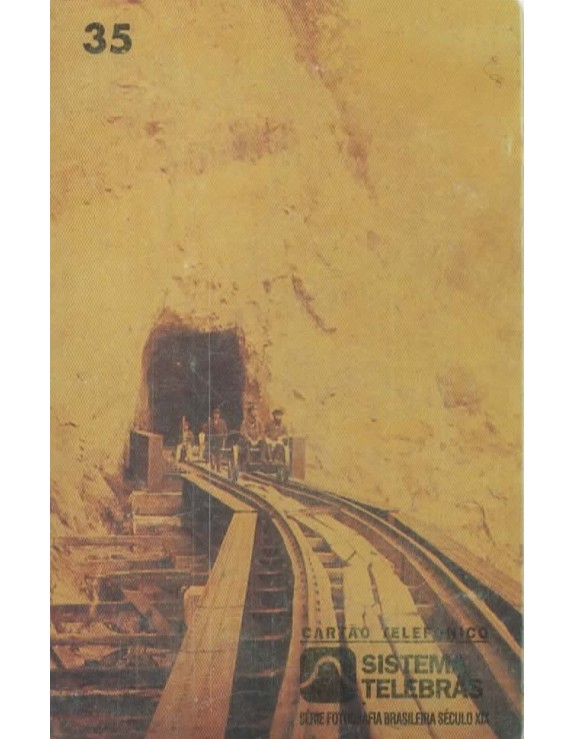 SERIE FOTOGRAFIA BRASILEIRA SECULO XIX - TUNEL RO ROCHEDO - ESTRADA DE FERRO DE PARANAGUA 1879