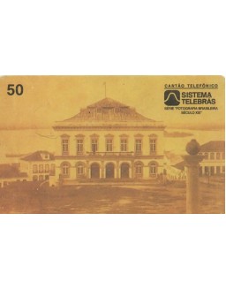 SERIE FOTOGRAFIA BRASILEIRA SECULO XIX - TEATRO SAO PEDRO - PORTO ALEGRE RS 1865