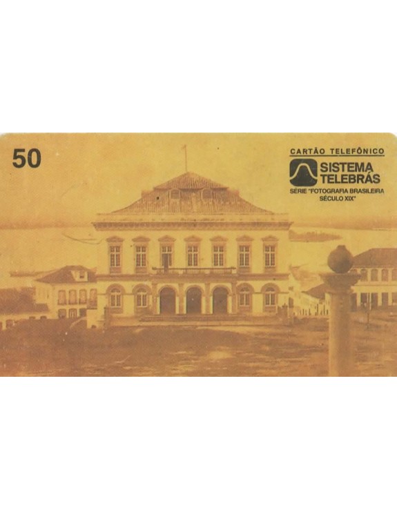 SERIE FOTOGRAFIA BRASILEIRA SECULO XIX - TEATRO SAO PEDRO - PORTO ALEGRE RS 1865