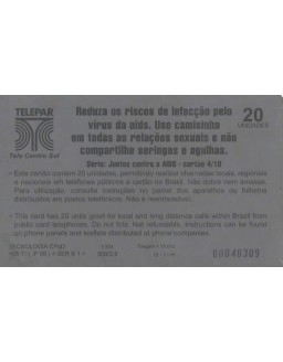 SERIE JUNTOS CONTRA A AIDS - CARTAO 04/10