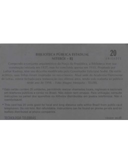 SERIE NITEROI HISTORICO - BIBLIOTECA PUBLICA ESTADUAL - NITEROI - RJ