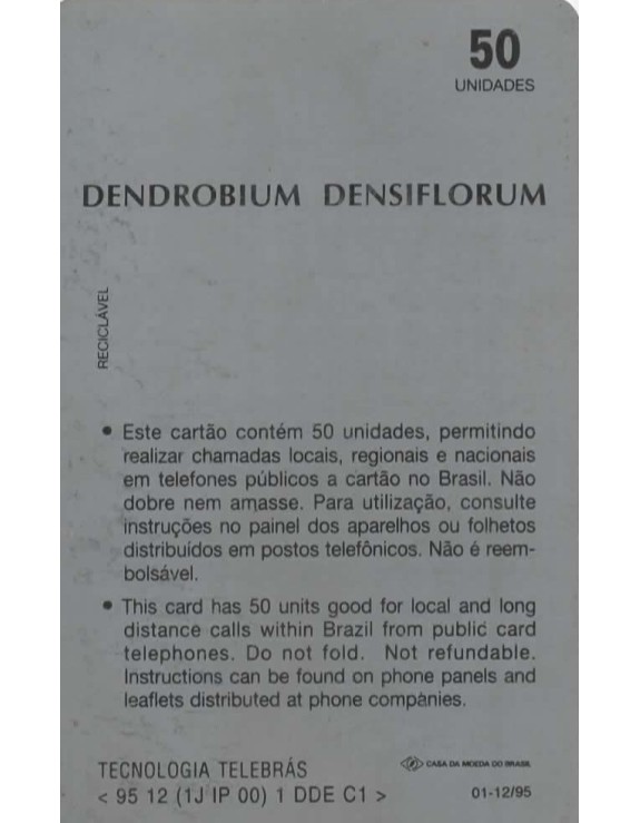 SERIE ORQUIDEAS - DENDROBIUM DESSIFLORUM