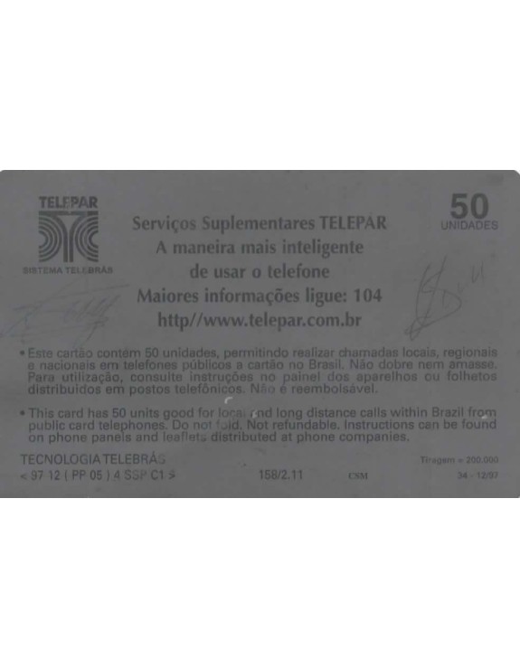 SERIE SERVIÇOS TELEPAR - SERVIÇOS SUPLEMENTARES TELEPAR
