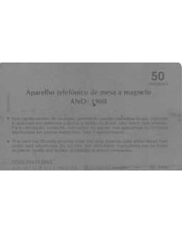 SERIE TELEFONES - APARELHO TELEFONICO DE MESA E MAGNETO  - ANO 1900