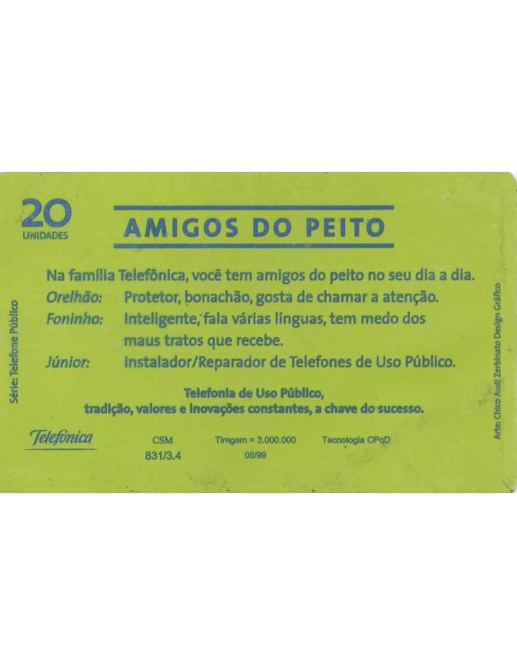 SERIE TELEFONE PUBLICO - AMIGO DO PEITO