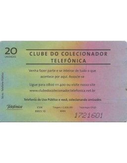 SERIE TELEFONE PUBLICO - CLUBE DO COLECIONADOR TELEFONICA