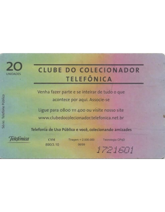 SERIE TELEFONE PUBLICO - CLUBE DO COLECIONADOR TELEFONICA