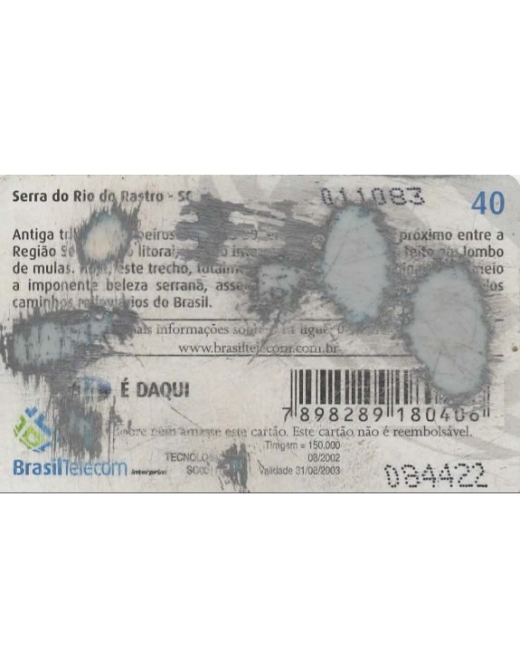 SERRA DO RIO DO RASTRO - SC
