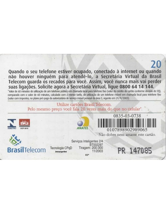 BRASIL TELECOM - SERVIÇOS INTELIGENTES 02/04 - SECRETARIA VIRTUAL