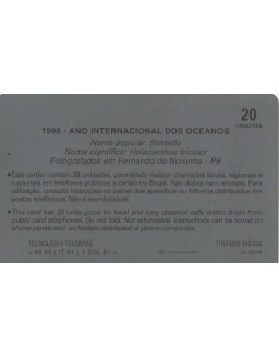 ANO INTERNACIONAL DOS OCEANOS - 1998 - SOLDADO - HOLACANTHUS TRICOLOR