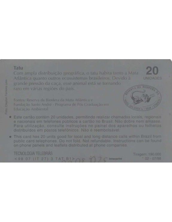CTBC - SERIE MATA ATLANTICA - TATU