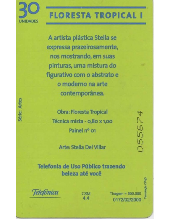 TELEFONICA - SERIE ARTES - FLORESTA TROPICAL I