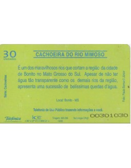 TELEFONICA - SERIE CACHOEIRAS - CACHOEIRA DO RIO MIMOSO
