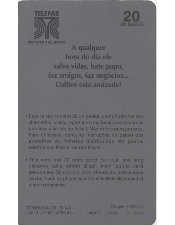 TELEFONE PUBLICO - O AMIGO DE TODAS AS HORAS