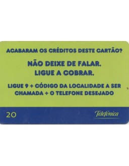 TELEFONICA - CHAMADAS A COBRAR