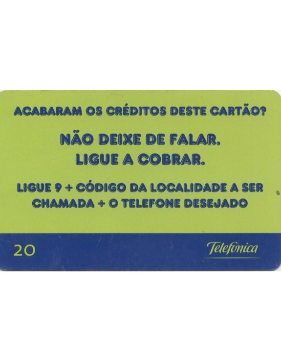 TELEFONICA - CHAMADAS A COBRAR