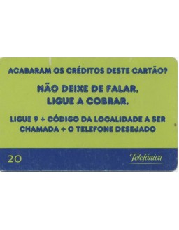 TELEFONICA - CHAMADAS A COBRAR